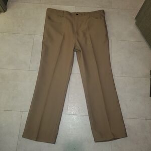 Vintage Wrangler Pants Mens 40x29 Brown Bootcut Slacks Western Cowboy Trousers